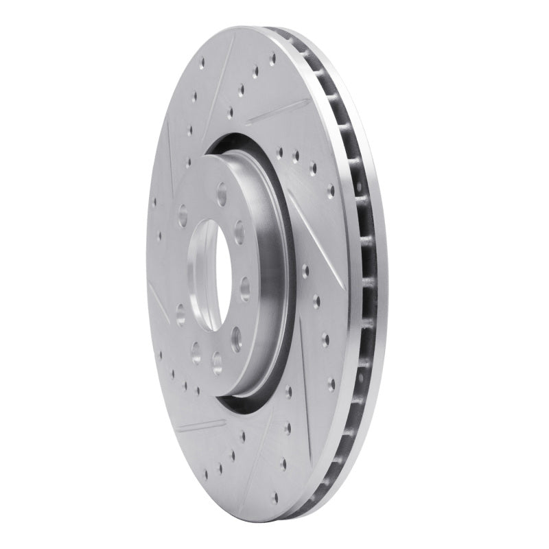 R1 Concepts R1 99-10 Chevrolet ASTRA (Mexico) Front Left Drilled & Slotted Silver Brake Rotor