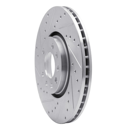 R1 Concepts R1 99-10 Chevrolet ASTRA (Mexico) Front Left Drilled & Slotted Silver Brake Rotor