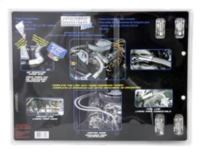 Spectre Magna Kool Radiator Hose Kit 30in W/Chrome End Covers