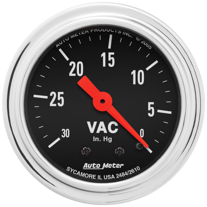 AutoMeter Gauge Vacuum 2-1/16in. 30Inhg Mechanical Traditional Chrome