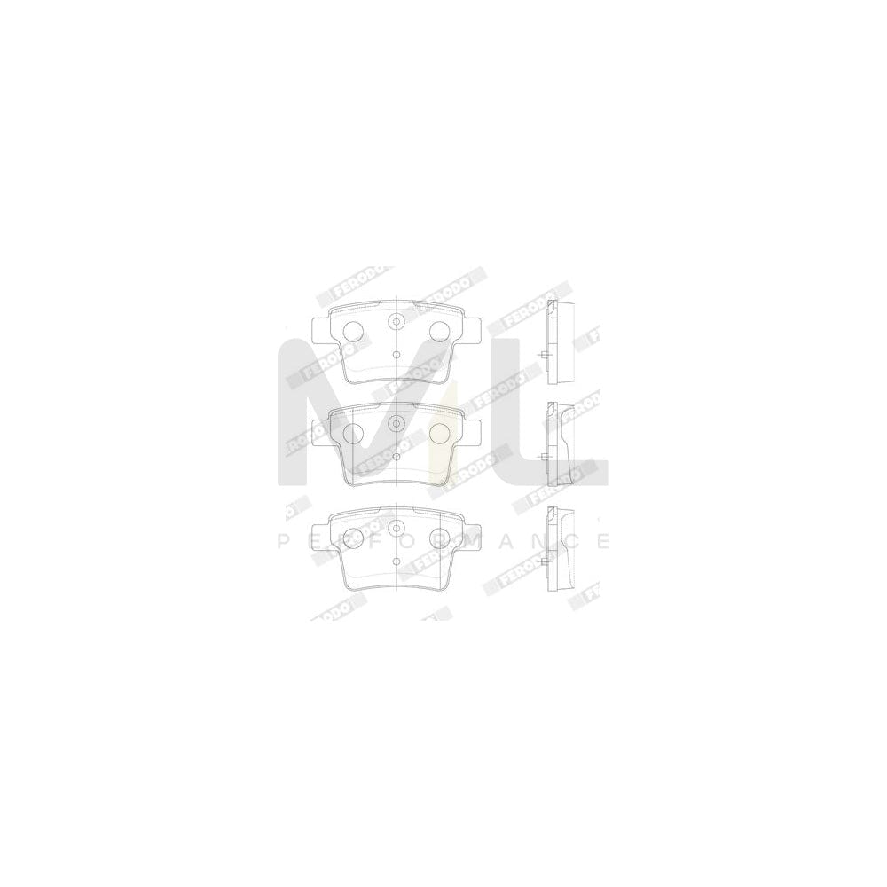 Ferodo Premier Eco Friction FDB1885 Brake Pad Set Not Prepared for Wear Indicator, With Brake Caliper Screws, With Accessories