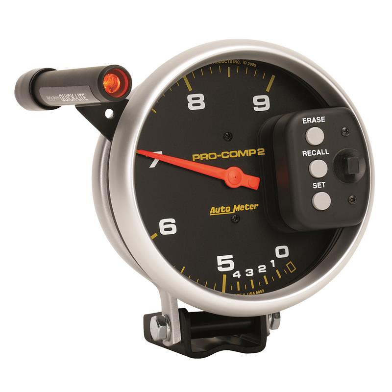 Autometer Pro-Comp 5 inch 9000 RPM Dual Range w/ Shift-Lite and Memory Tach