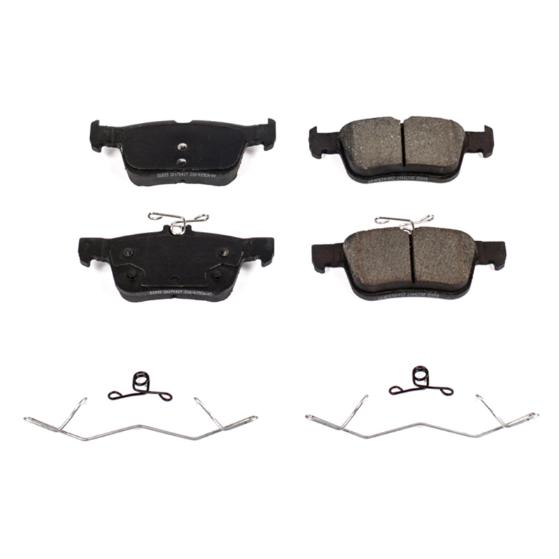 PowerStop Power Stop 15-16 Ford Edge Rear Z17 Evolution Ceramic Brake Pads w/Hardware