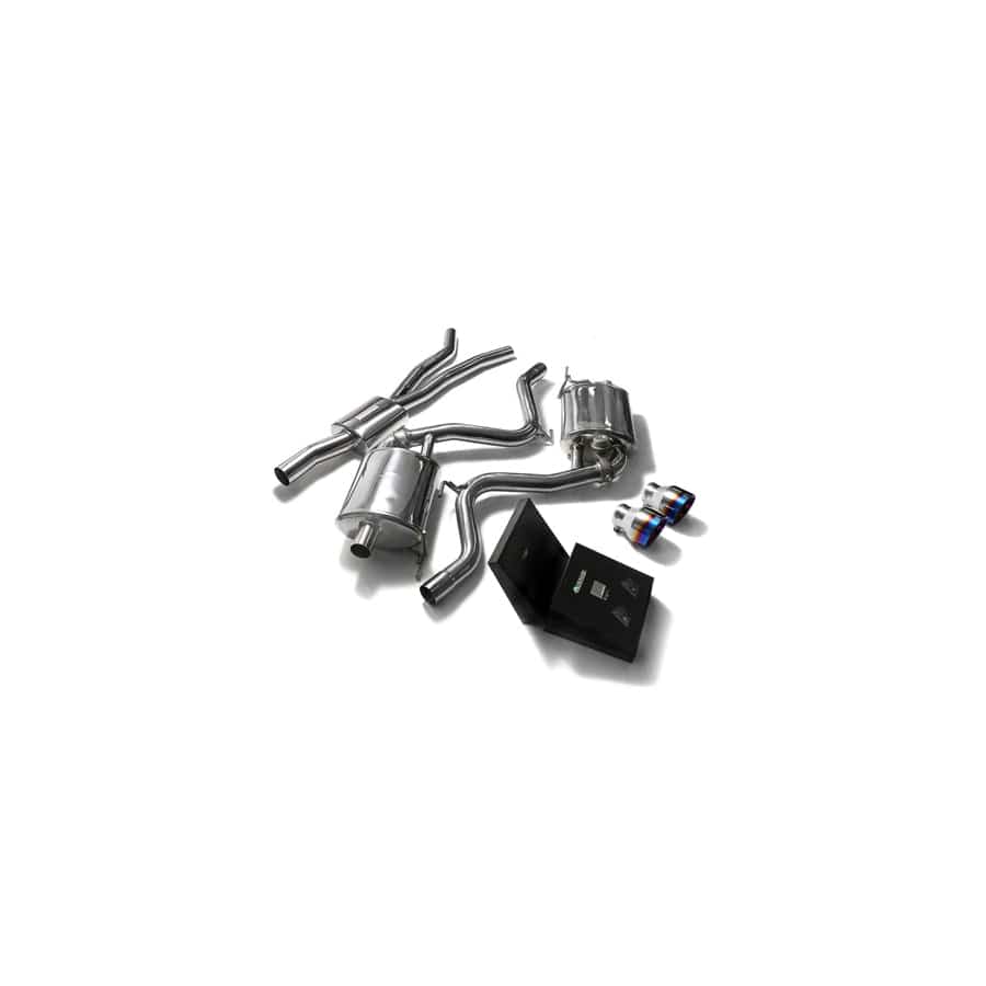 Armytrix FDM62-DS33B Valvetronic Exhaust System Ford Mustang 2.3L EcoBoost 2015-2022 with Dual Blue Coated 4.5"