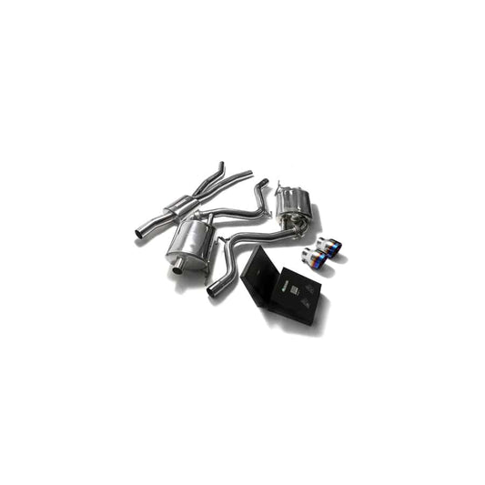 Armytrix FDM62-DS33B Valvetronic Exhaust System Ford Mustang 2.3L EcoBoost 2015-2022 with Dual Blue Coated 4.5"