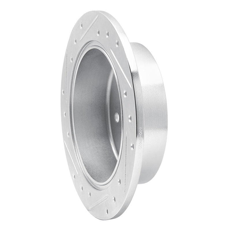 R1 Concepts R1 07-17 Chrysler 200 Rear Right Drilled & Slotted Silver Brake Rotor