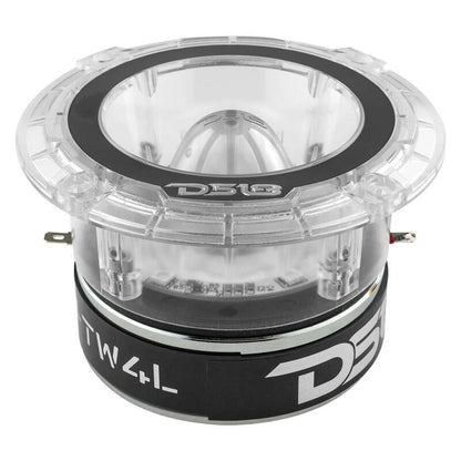 DS18 4.5in Super Bullet Tweeter 280 Watts RMS 1.75in Titanium Vc 4 ohm RGB LED Lights