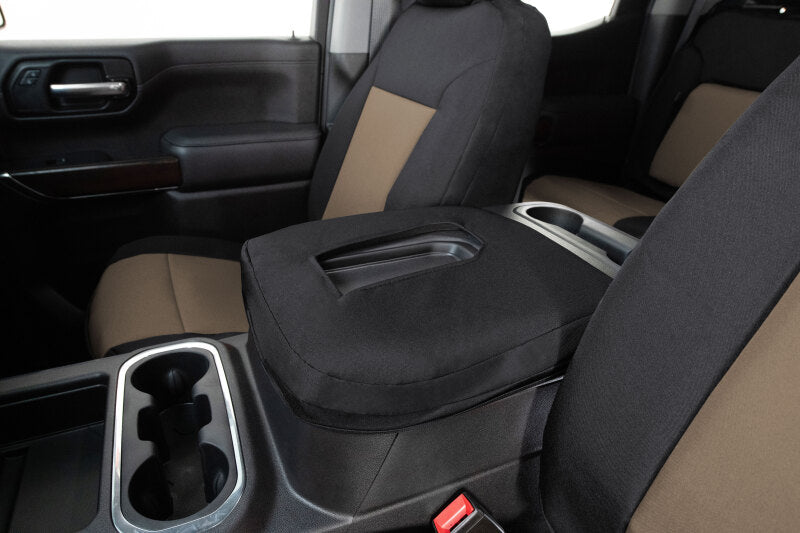 Covercraft 21-24 Ford F150 Endura PrecisionFit Custom Front Row Seat Covers - Tan/Black