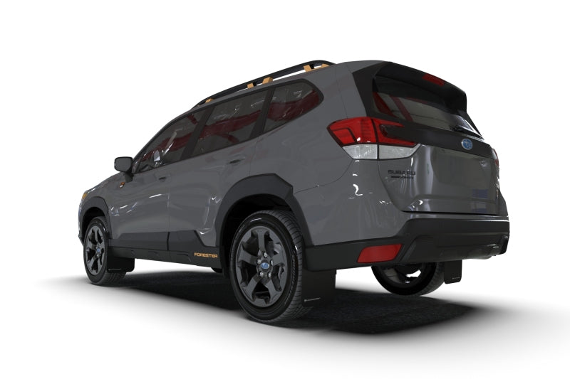 Rally Armor 22-24 Subaru Forester & Wilderness Black UR Mud Flap w/Grey Logo