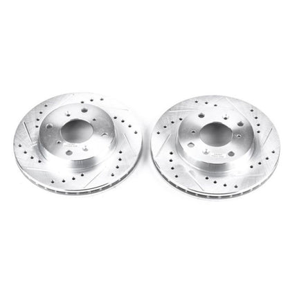 PowerStop Power Stop 98-99 Acura CL Front Evolution Drilled & Slotted Rotors - Pair