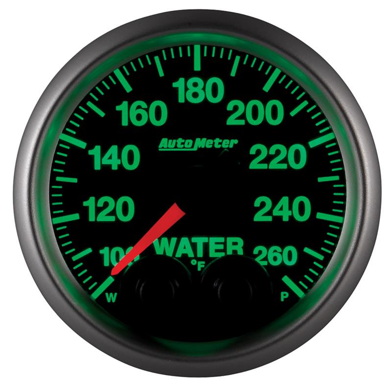 Autometer Elite 52mm 100-260 Degrees F Water Temperature Peak and Warn Gauge w/ Electronic Control