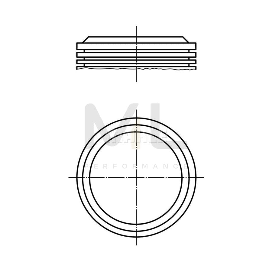MAHLE ORIGINAL 029 37 01 Piston 90,5 mm, without cooling duct | ML Performance Car Parts