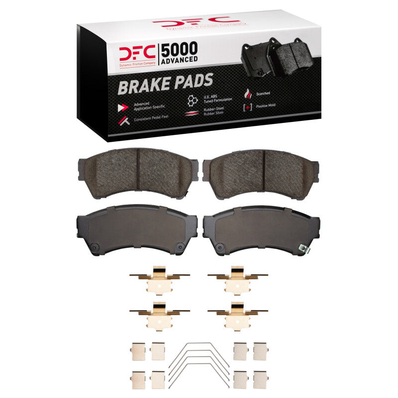 DFC 06-12 Ford Fusion Front 5000 Advanced Ceramic Brake Pads and Hardware Kit