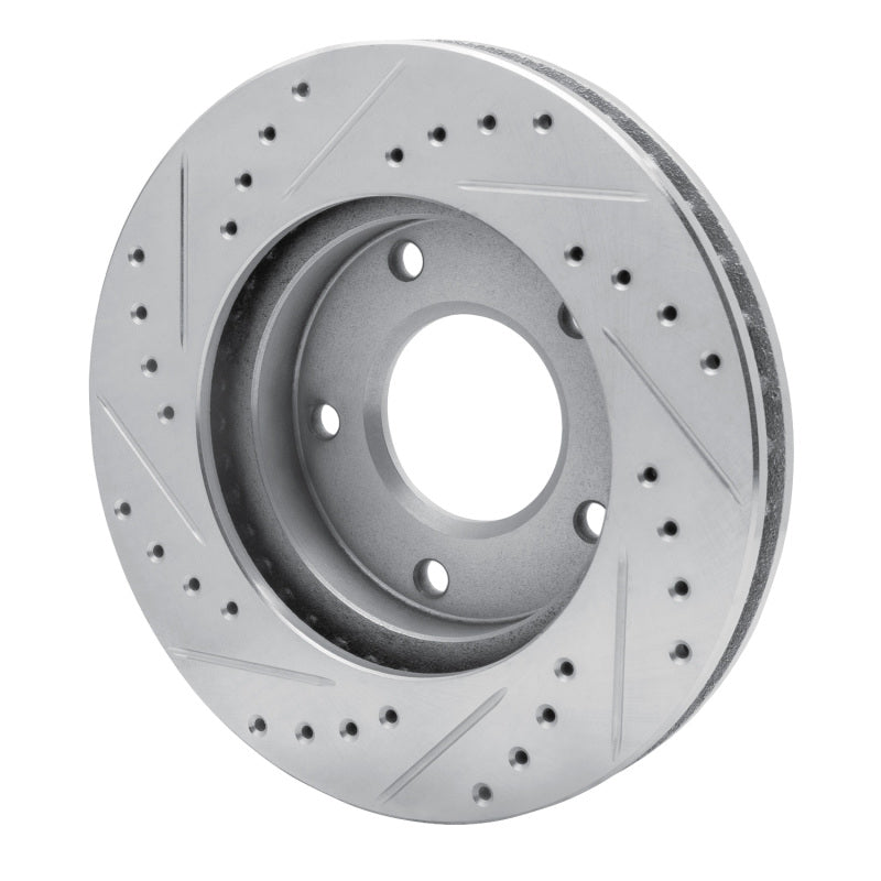 R1 Concepts R1 69-78 Cadillac Eldorado Front Right Rear Right Drilled & Slotted Silver Brake Rotor