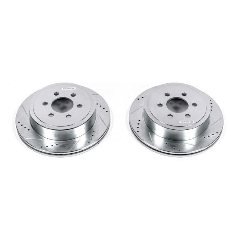 PowerStop Power Stop 2003 Dodge Durango Rear Evolution Drilled & Slotted Rotors - Pair