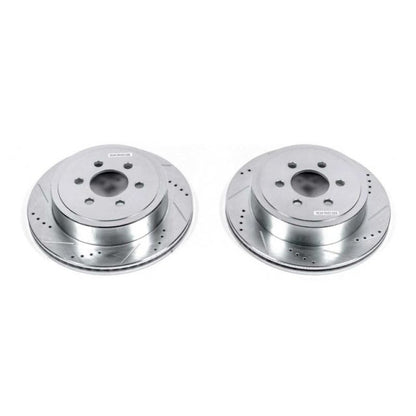 PowerStop Power Stop 2003 Dodge Durango Rear Evolution Drilled & Slotted Rotors - Pair