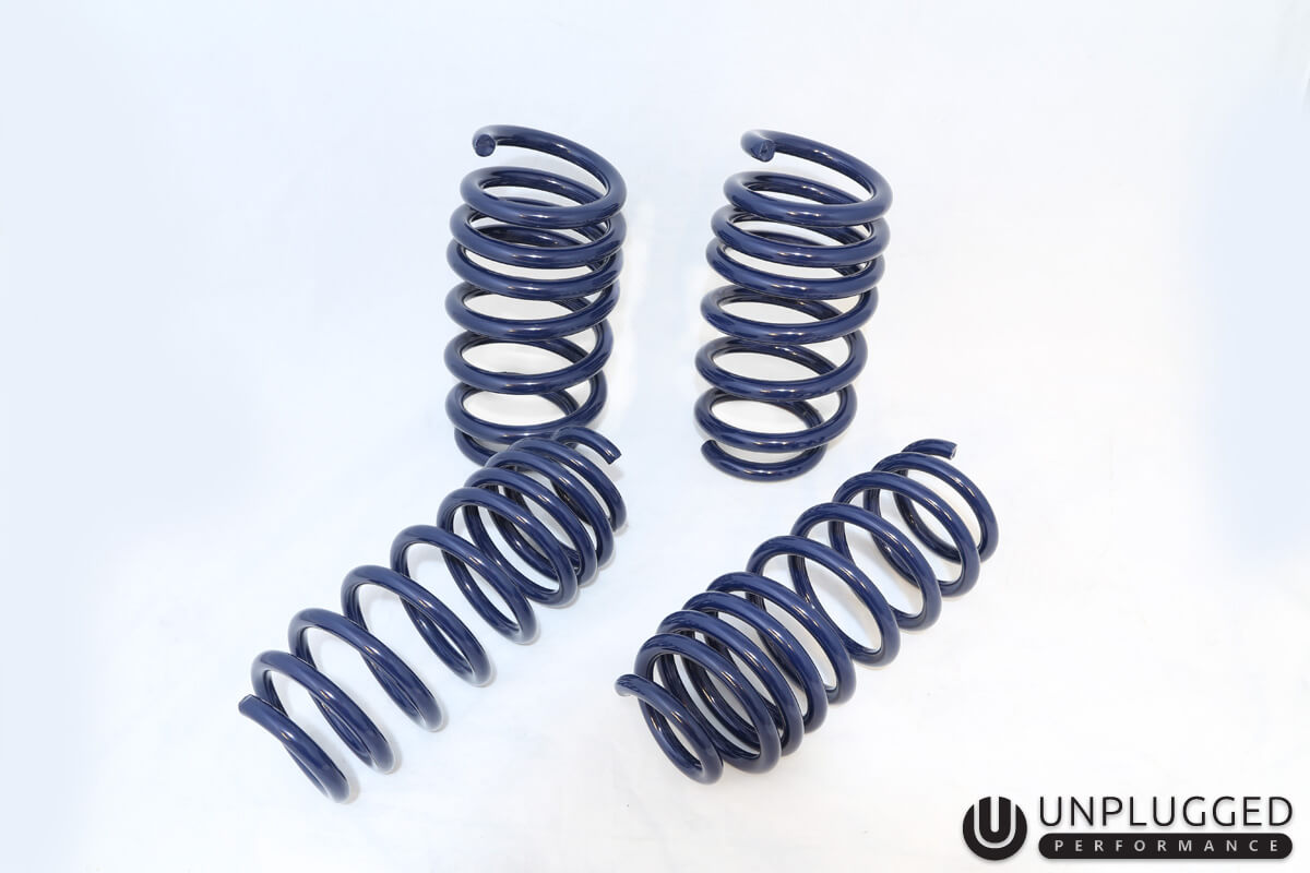 UNPLUGGED PERFORMANCE UP-M3-310-4.1 DUAL RATE LOWERING SPRING SET MODERATE (1.5") AWD FOR TESLA MODEL 3