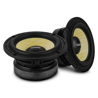 DS18 Deluxe Quality 3.5in Speaker 60 Watts RMS 4 ohm Yellow Straw + Composite Foam Cone Full Range