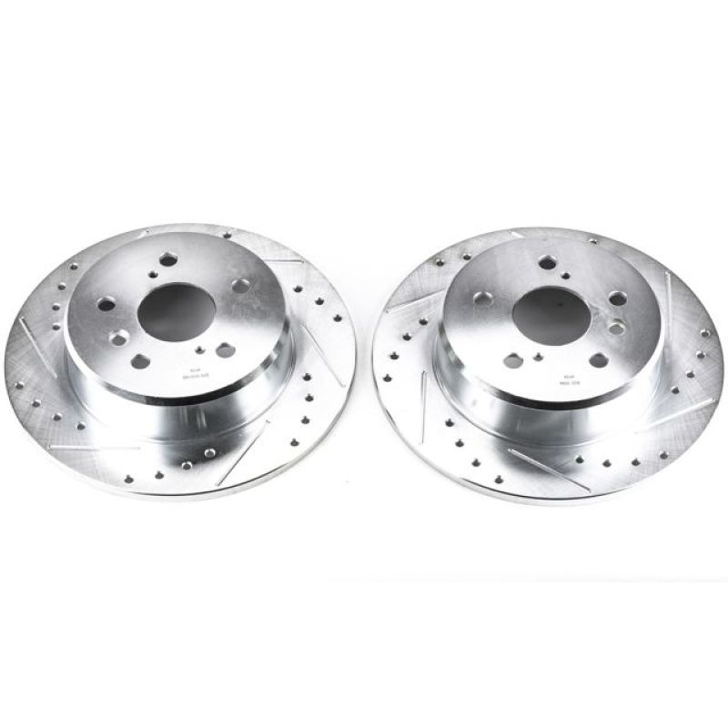 PowerStop Power Stop 99-03 Lexus RX300 Rear Evolution Drilled & Slotted Rotors - Pair