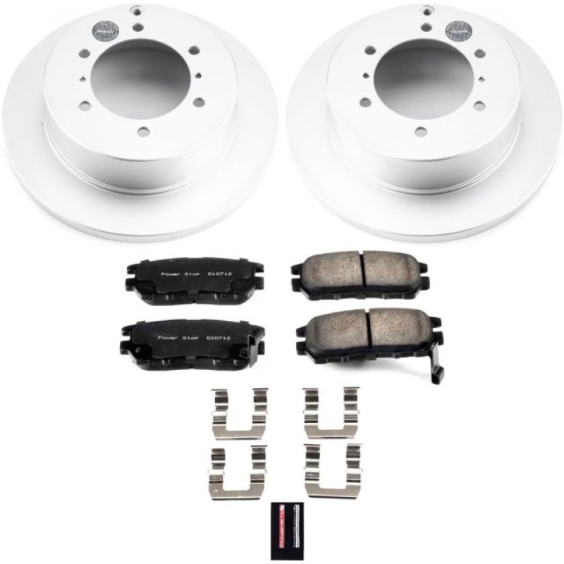 PowerStop Power Stop 91-00 Mitsubishi Montero Rear Z17 Evolution Geomet Coated Brake Kit