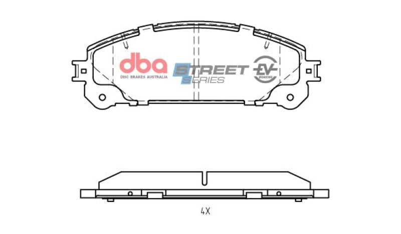 DBA 15-18 Lexus NX200t Front SSEV Street Series Brake Pads