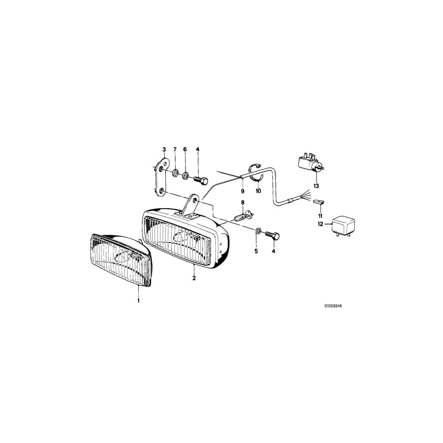 Genuine BMW 63171367298 E21 E12 Fog Lights (Inc. 320, 528i & 315)