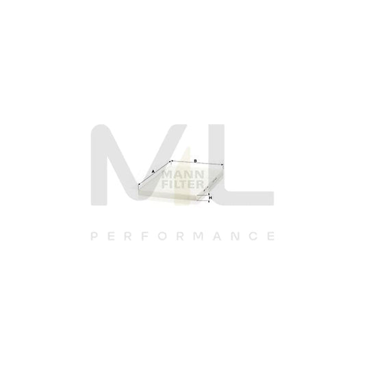 MANN-FILTER CU 3562 Pollen filter for AUDI A6 Particulate Filter