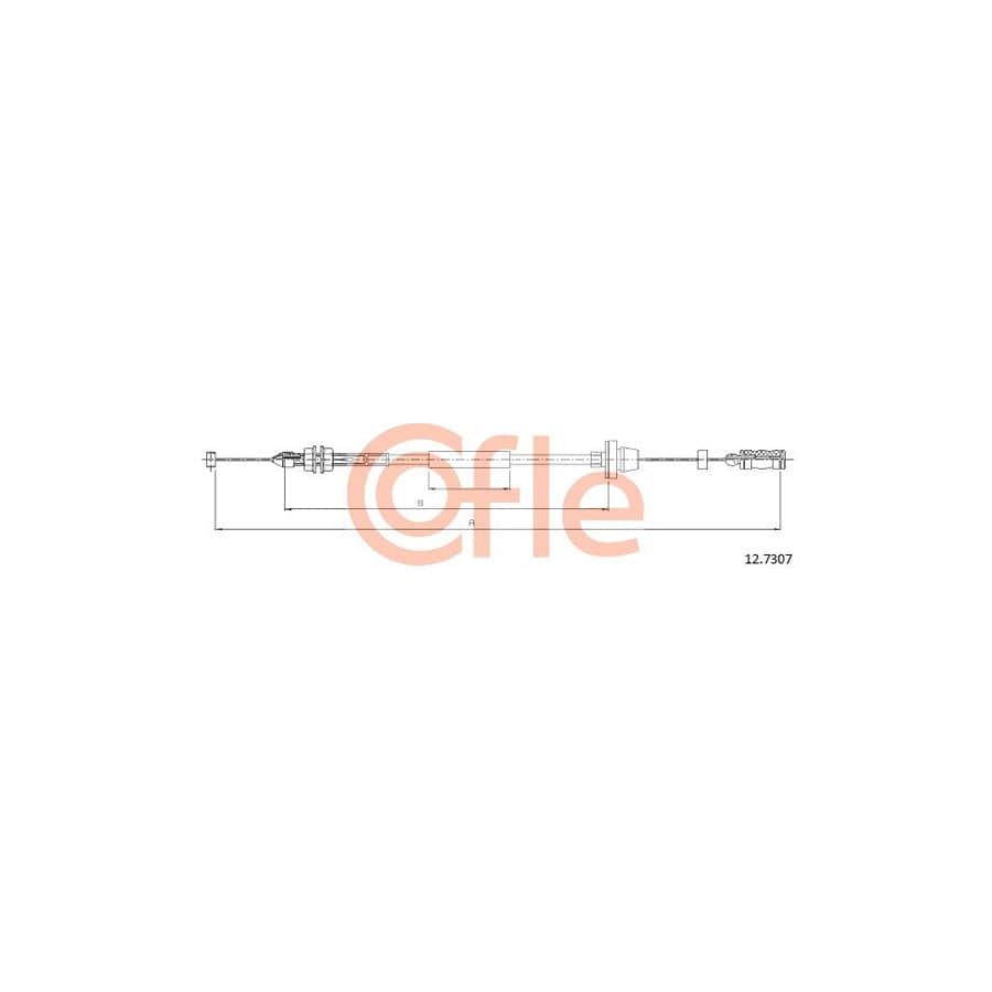 COFLE 12.7307 Throttle Cable for FIAT Seicento / 600 Hatchback (187)