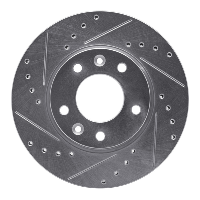 R1 Concepts R1 02-02 Kia SEDONA Front Left Drilled & Slotted Silver Brake Rotor