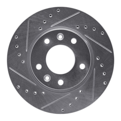 R1 Concepts R1 02-02 Kia SEDONA Front Left Drilled & Slotted Silver Brake Rotor