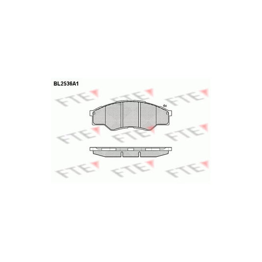 FTE 9010788 Brake Pad Set for Toyota Hilux VII Pickup