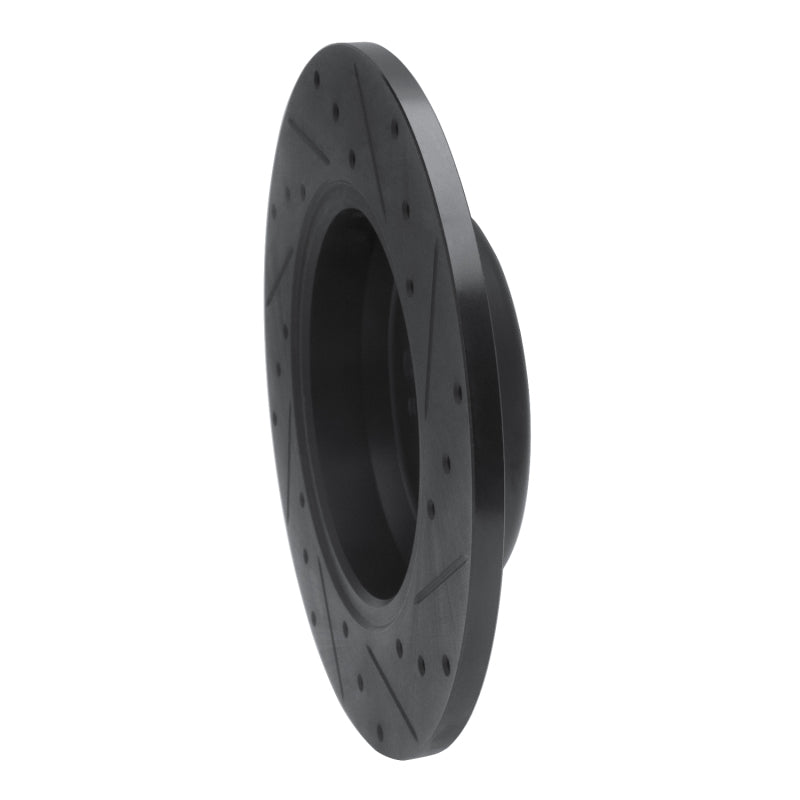 R1 Concepts R1 15-21 Mercedes-Benz C300 Coupe & Convertible Rear Left Drilled & Slotted Black Brake Rotor