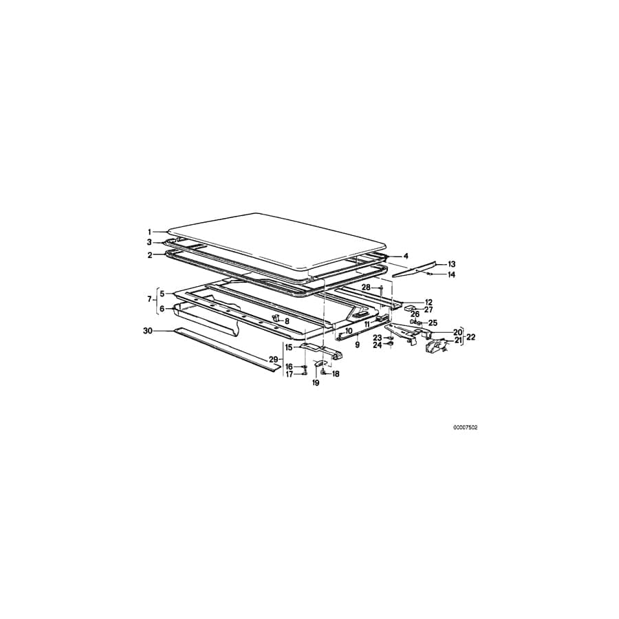 Genuine BMW 54121846519 E21 Cover (Inc. 318i, 316 & 315)