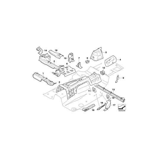 Genuine BMW 41127167051 E91 E84 Bracket For Front Left Tension Strut (Inc. X1 20i)