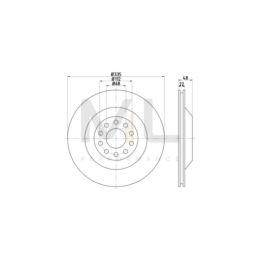 TEXTAR OE-Line 92206310 Brake Disc for AUDI A6 Internally Vented, Coated, High-carbon, without wheel hub, without wheel studs