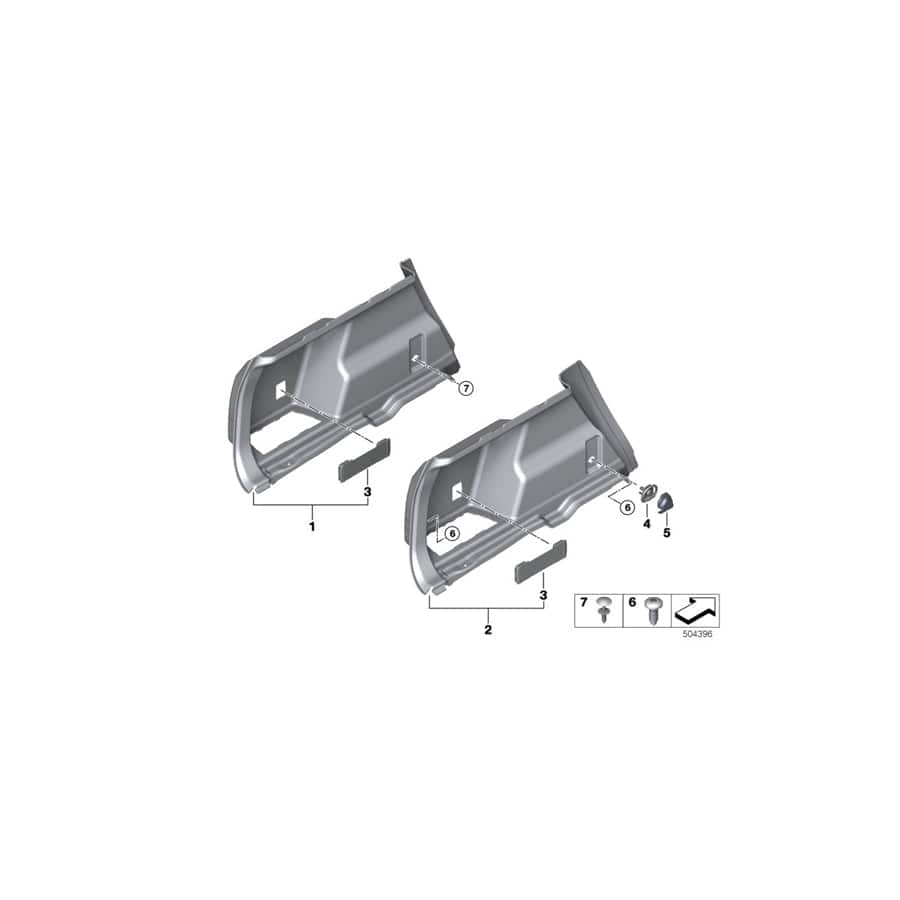Genuine BMW 51477425643 F48 Left Trunk Trim (Inc. X1 28iX, X1 20d & X1 18i)