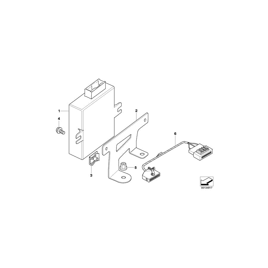 Genuine BMW 84136904140 E46 Bracket, Voice Input System (Inc. 316i)