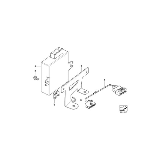 Genuine BMW 84136904140 E46 Bracket, Voice Input System (Inc. 316i)