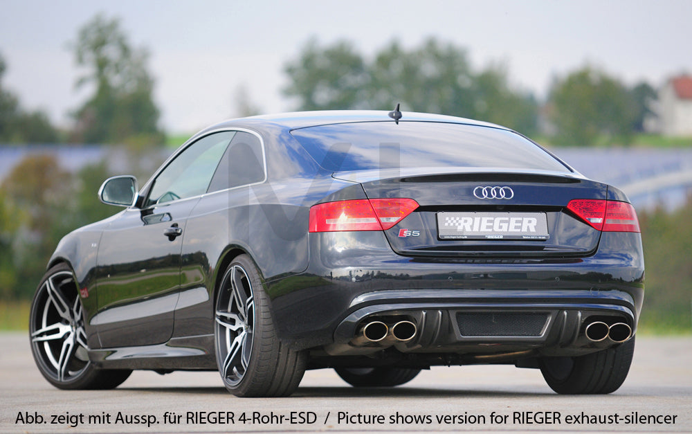 Rieger 00099088 Audi B8 B81 A5 Rear Diffuser 4 | ML Performance UK Car Parts