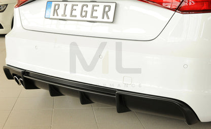 Rieger 00056804 Audi 8V A3 Rear Diffuser 6 | ML Performance UK Car Parts
