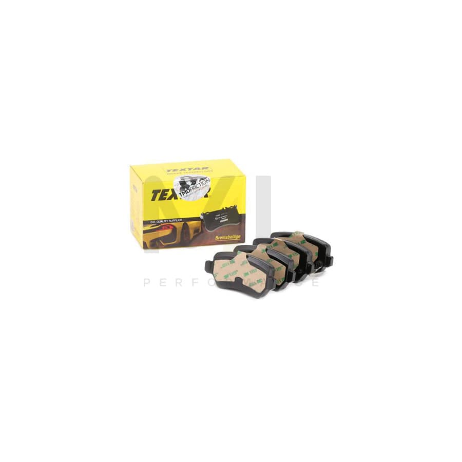 TEXTAR 2341703 Brake pad set with acoustic wear warning, with brake caliper screws, with accessories