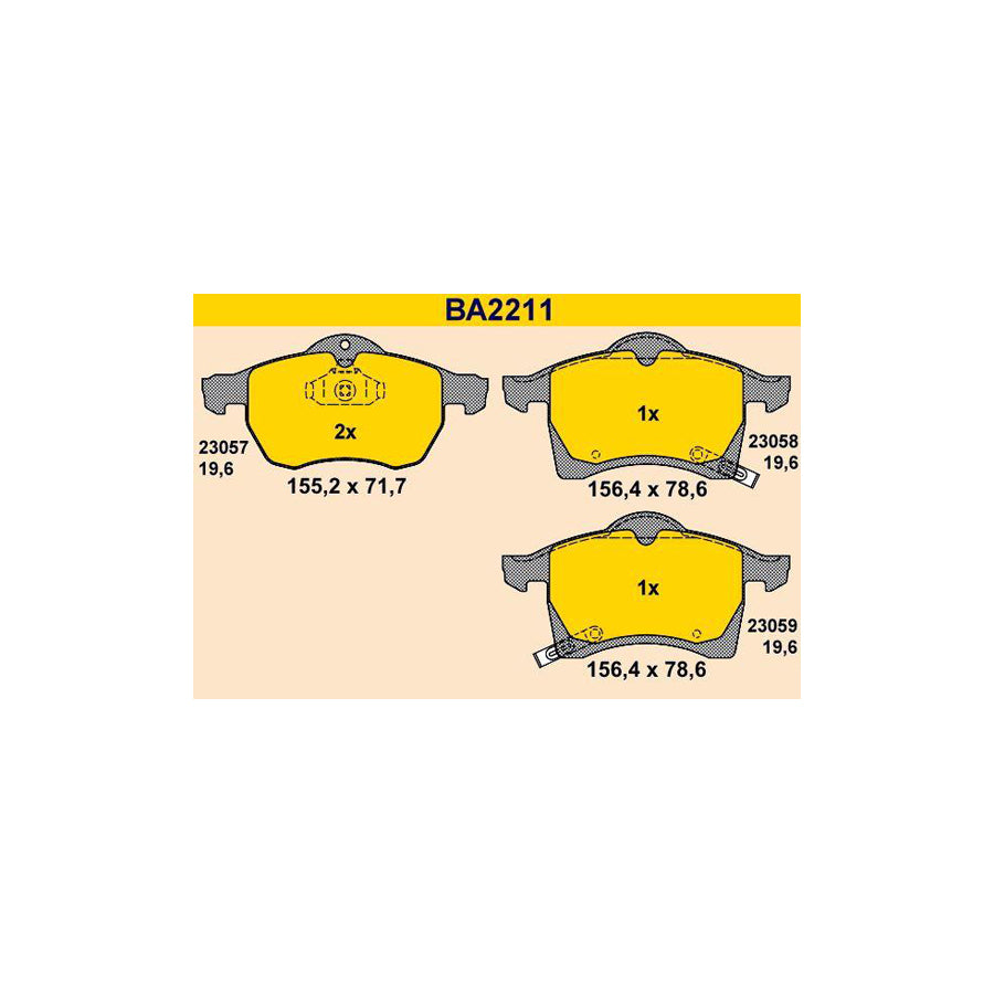 Barum Ba2211 Brake Pad Set