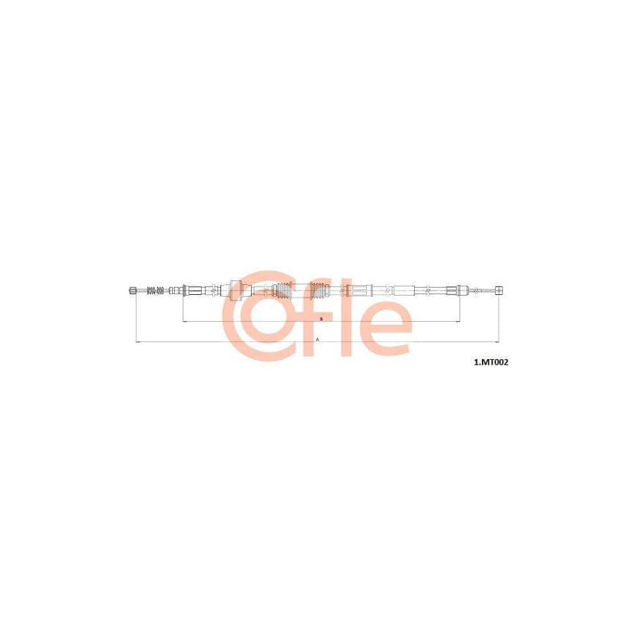Cofle 92.1.Mt002 Hand Brake Cable for Mitsubishi Outlander
