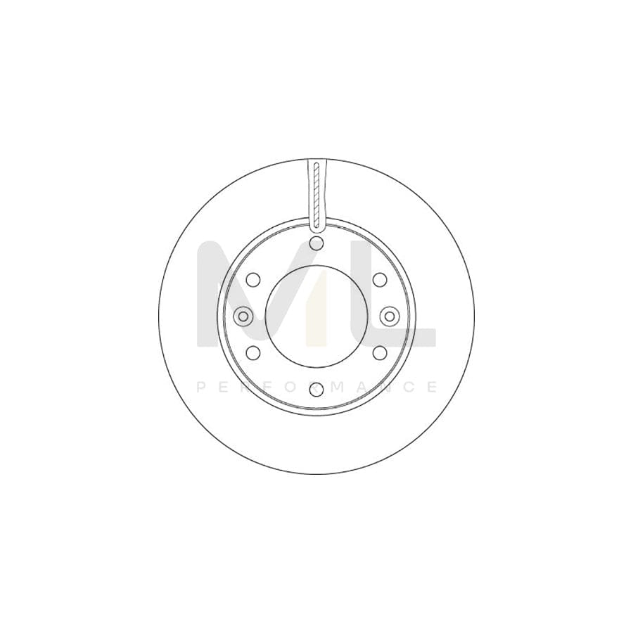 TRW DF6446 Brake Disc for HYUNDAI H-1 Box Vented, Painted  - 1 piece