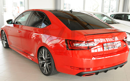 Rieger 00079043 Skoda 3T 3V Superb III Rear Diffuser 4 | ML Performance UK Car Parts