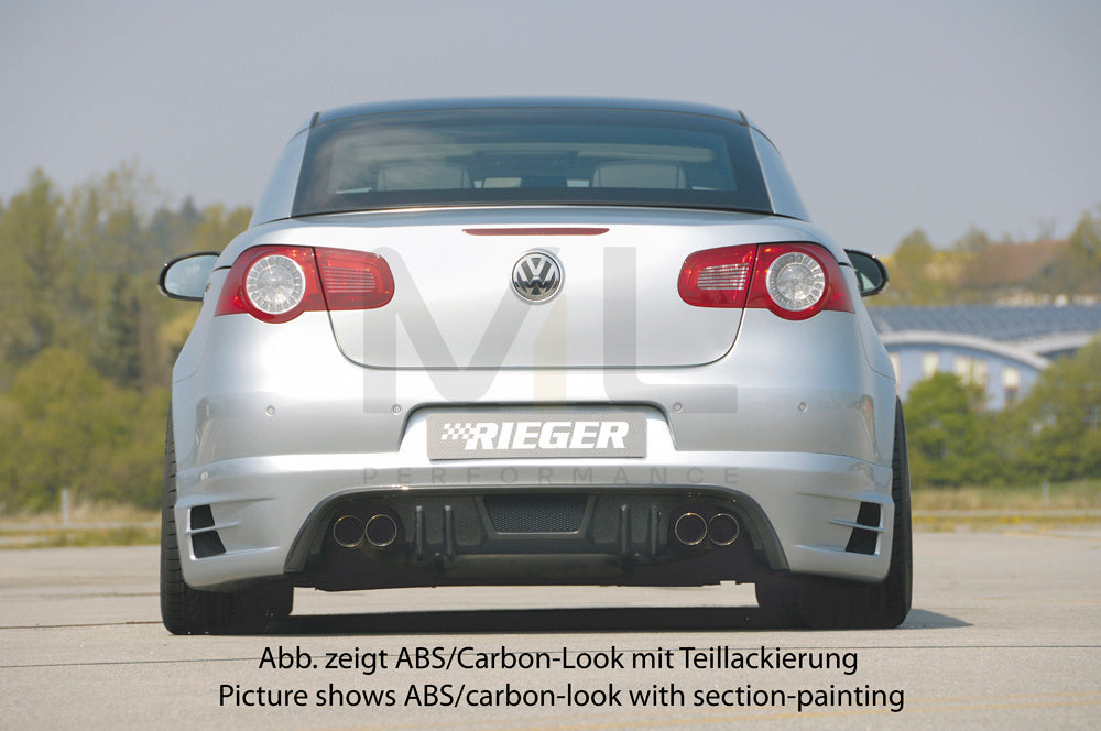 Rieger 00099751 VW 1F EOS Rear Diffuser 4 | ML Performance UK Car Parts