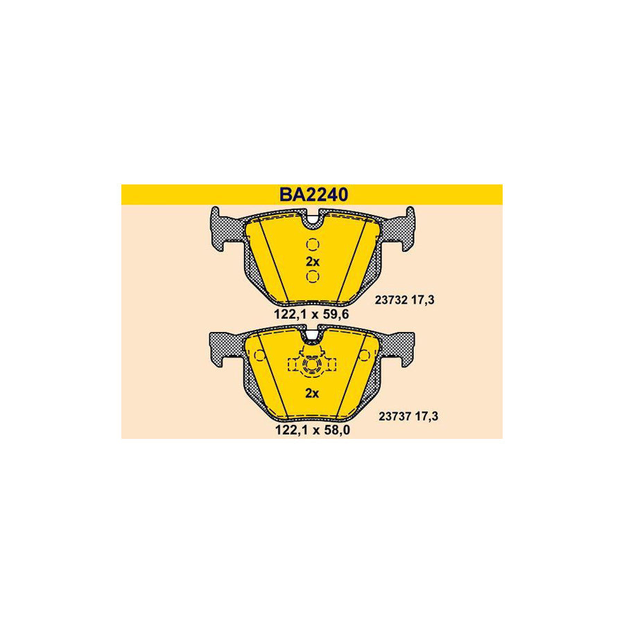 Barum Ba2240 Brake Pad Set