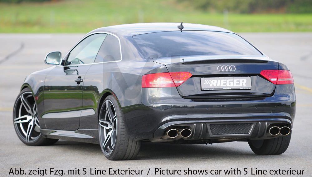 Rieger 00099086 Audi B8 B81 A5 Rear Diffuser 2 | ML Performance UK Car Parts