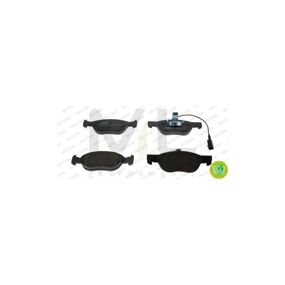 Ferodo Premier Eco Friction FDB1056 Brake Pad Set Incl. Wear Warning Contact, With Piston Clip, Without Accessories