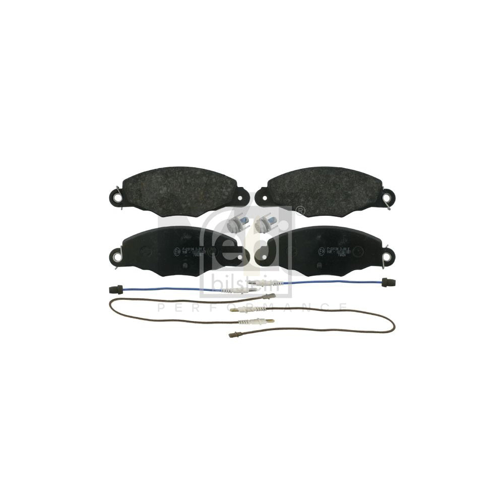 Febi Bilstein 16414 Brake Pad Set For Citroën Xantia Front Axle, Incl. Wear Warning Contact | ML Performance Car Parts
